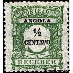 Angola 1921 Postage Dues - New Currency-Stamps-Angola-StampPhenom