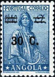 Angola 1934 Definitives - Ceres - New Type - Surcharged-Stamps-Angola-StampPhenom