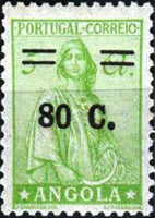 Angola 1934 Definitives - Ceres - New Type - Surcharged-Stamps-Angola-StampPhenom