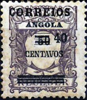 Angola 1935 Postage Due Stamps Overprinted "CORREIOS" and Surcharged-Stamps-Angola-StampPhenom