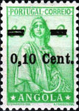 Angola 1938 Definitives - Ceres - New Type - Surcharged-Stamps-Angola-StampPhenom