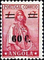 Angola 1941-1945 Definitives - Ceres - New Type - Surcharged-Stamps-Angola-StampPhenom