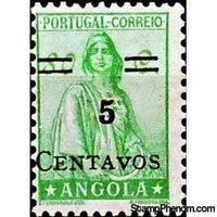 Angola 1941-1945 Definitives - Ceres - New Type - Surcharged-Stamps-Angola-StampPhenom