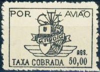 Angola 1947 Airmail - Coat of Arms of the Colony-Stamps-Angola-StampPhenom