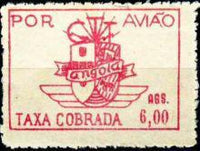 Angola 1947 Airmail - Coat of Arms of the Colony-Stamps-Angola-StampPhenom