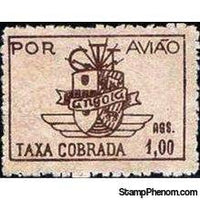 Angola 1947 Airmail - Coat of Arms of the Colony-Stamps-Angola-StampPhenom