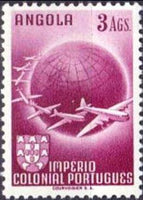 Angola 1949 Airmail - Aeroplanes-Stamps-Angola-StampPhenom