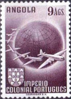 Angola 1949 Airmail - Aeroplanes-Stamps-Angola-StampPhenom