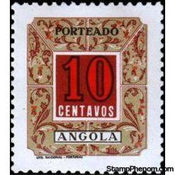 Angola 1952 Postage Dues - Type of Macau - Overprinted-Stamps-Angola-StampPhenom