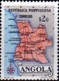 Angola 1955 Map of Angola-Stamps-Angola-StampPhenom