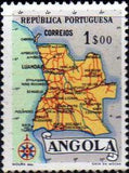 Angola 1955 Map of Angola-Stamps-Angola-StampPhenom
