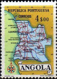 Angola 1955 Map of Angola-Stamps-Angola-StampPhenom