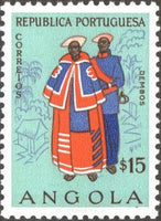 Angola 1957 Natives - Costumes-Stamps-Angola-StampPhenom