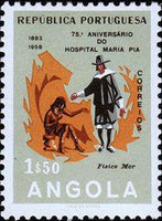 Angola 1958 Maria Pai Hospital - Luanda-Stamps-Angola-StampPhenom