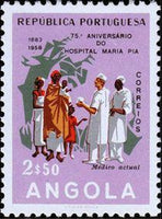 Angola 1958 Maria Pai Hospital - Luanda-Stamps-Angola-StampPhenom