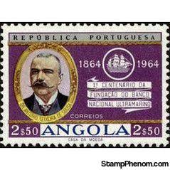 Angola 1964 National Overseas Bank - Centenary-Stamps-Angola-StampPhenom