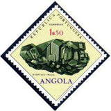 Angola 1970 Fossils and Minerals from Angola-Stamps-Angola-StampPhenom