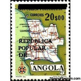 Angola 1977 Previous Stamps Overprinted - "REPUBLICA POPULAR DE"-Stamps-Angola-StampPhenom