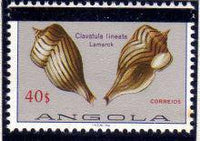 Angola 1981 Sea Shells Overprinted-Stamps-Angola-StampPhenom