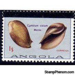 Angola 1981 Sea Shells Overprinted-Stamps-Angola-StampPhenom