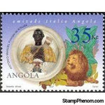 Angola 2002 Friendship Angola-Italy - Antonio Manuel, Prince of N'Funta, Ambassador of Congo in Rome-Stamps-Angola-StampPhenom