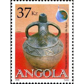 Angola 2008 Water Jugs-Stamps-Angola-StampPhenom