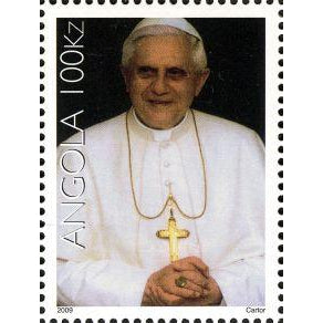 Angola 2009 Benedict XVI visit in Angola-Stamps-Angola-StampPhenom