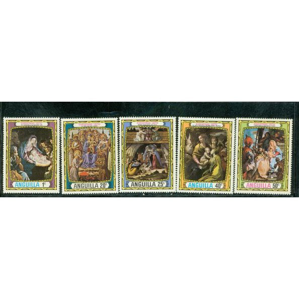 Anguilla Christmas Lot 2 , 5 stamps