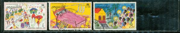 Anguilla Christmas , 3 stamps