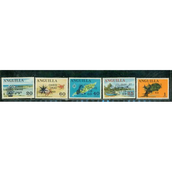 Anguilla Christmas , 5 stamps