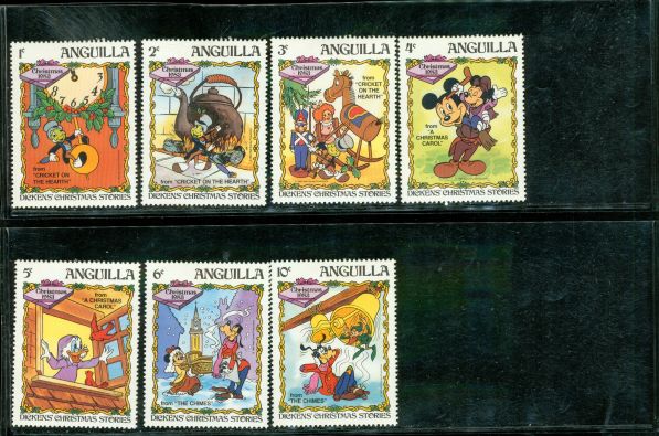 Anguilla Disney Christmas , 7 stamps