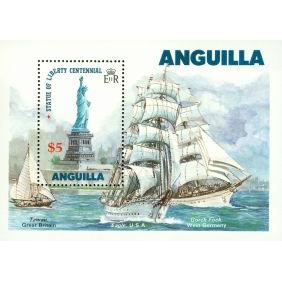 Anguilla Liberty , 1 souvenir sheet - Anguilla Liberty , 1 souvenir sheet