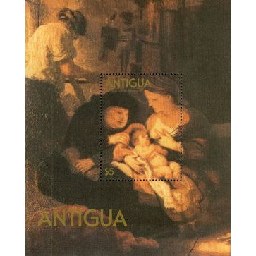Antigua Christmas Lot 7 , 1 souvenir sheet