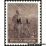 Argentina 1911 Agricultural workman, ovpt. "M.I."