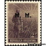 Argentina 1911 Agricultural workman, ovpt. “M.M.”