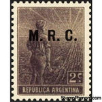 Argentina 1911 Agricultural workman, ovpt. “M.R.C.”