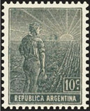 Argentina 1911 Agricultural workman - perf. 13¼x12½-Argentina-StampPhenom