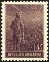 Argentina 1912 Agricultural workman - perf. 13¼x12½