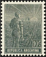 Argentina 1912 Agricultural workman - perf. 13¼x12½