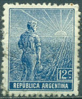 Argentina 1912 Agricultural workman - perf. 13¼x12½