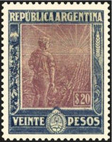 Argentina 1915 Agricultural workman