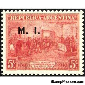 Argentina 1916 Centenary of Declaration of Independence, ovpt. "M.I."