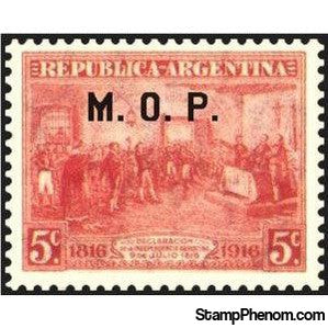 Argentina 1916 Centenary of Declaration of Independence, ovpt. “M.O.P.”