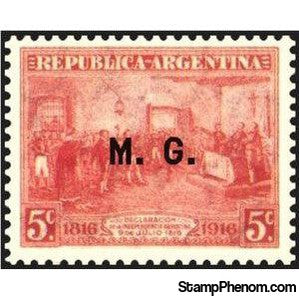 Argentina 1916 Centenary of Declaration of Indipendence, ovpt. "M.G."