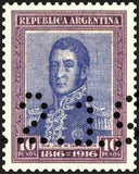 Argentina 1916 José Francisco de San Martín (1778-1850)