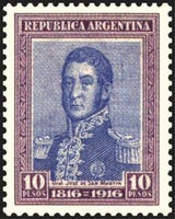 Argentina 1916 José Francisco de San Martín (1778-1850)