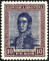 Argentina 1917 José Francisco de San Martín (1778-1850)