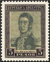 Argentina 1917 José Francisco de San Martín (1778-1850)