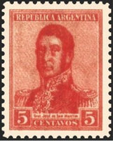 Argentina 1917 José Francisco de San Martín (1778-1850)