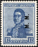 Argentina 1918 Josè Francisco de San Martin (1778-1850), ovpt. “M.M.”